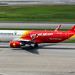 VietJet Air | Airbus A320-200 | VN-A658 | Vietcombank logos | Singapore Changi