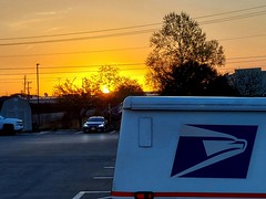 Sunrise at the post office