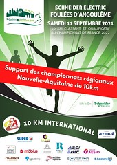 11em competition 2021, 10 km d- Angouleme, 11 septembre 2021, record raté de 35 secondes, 350em sur 1136 classés - Photo of Marsac