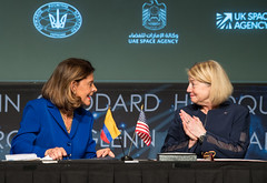Colombian Vice President Marta Lucía Ramírez Artemis Accords Signing (NHQ202205100022)