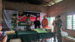 Visit of the Commander of the Jwalamukhi Batallion, 22 Sector Assam Rifles, to the GAP Units @ Seloi Nepali Basty.
