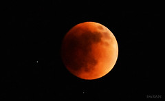 Blood Moon Total Lunar Eclipse Before Midnight May 15, 2022 At Apollo Beach Florida Home - IMRAN™