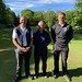 Chairman’s Visit to Backworth Hall Golf Club.Pictured l to r Paul Liversidge (Captain Backworth Hall GC) NDGL Chairman Marcus Chisholm Craig Penny (Captain Newbiggin GC).