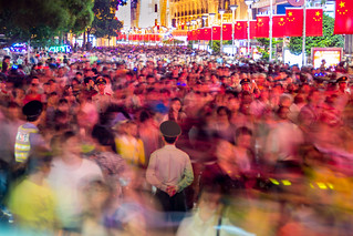 Crowds in Shanghai