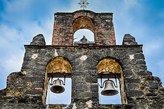 The Bells (Campanile) of Church of Mission San Francisco de la Espada - San Antonio TX
