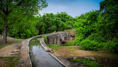 Espada Aqueduct along the historic Mission Trail - San Antonio TX
