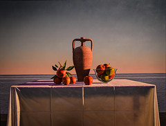 David Ligare - Still Life with Apples and Vessel, 2014 at McNay Art Museum - San Antonio TX