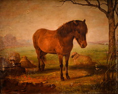 English School - A Pony and Sheep, 1895 at McNay Art Museum - San Antonio TX