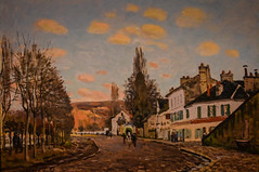 Alfred Sisley - The Route from Saint-Germain to Marly, 1872 at McNay Art Museum San Antonio TX