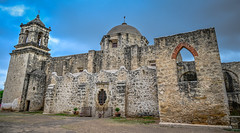 Church of Mission San Jose with the Rose Window (La Ventana de Rosa) - San Antonio Missions National Historical Park - San Antonio TX
