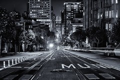 California Street at midnight