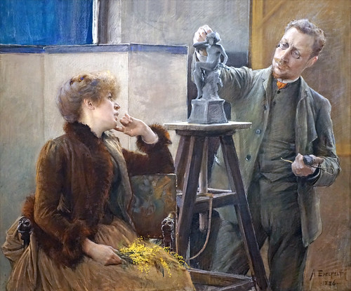 "Portrait d'artistes" d'Albert Edelfelt (Petit Palais, Paris)