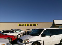 Jonesboro Kmart closing (under a beautiful blue sky)
