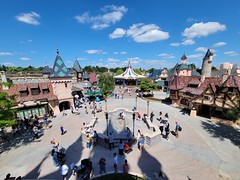 View of Fantasyland from Le château de la Belle au bois dormant, Parc Disneyland, Chessy, France - Photo of Guermantes