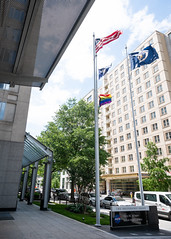 Progress Pride Flag at NASA Headquarters (NHQ202206090016)