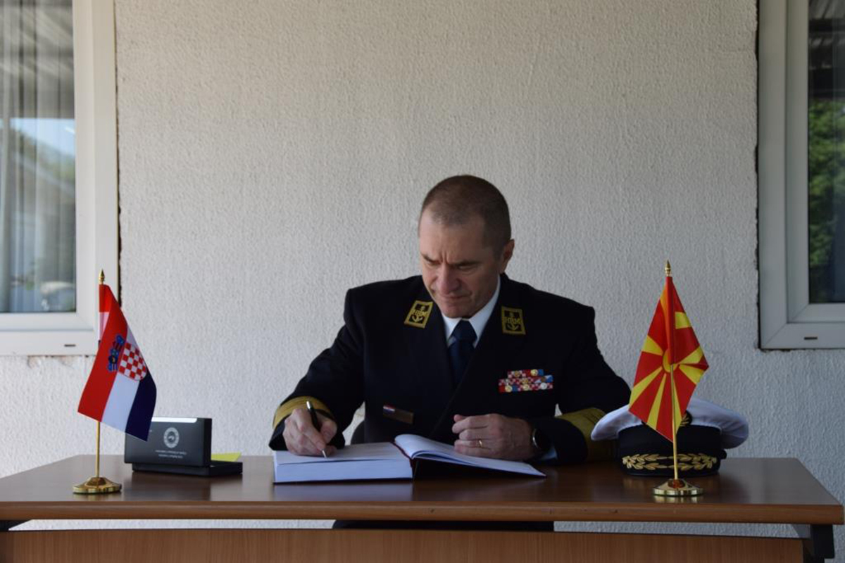 Admiral Hranj u posjetu OS Sjeverne Makedonije i na sastanku načelnika GS zemalja B9