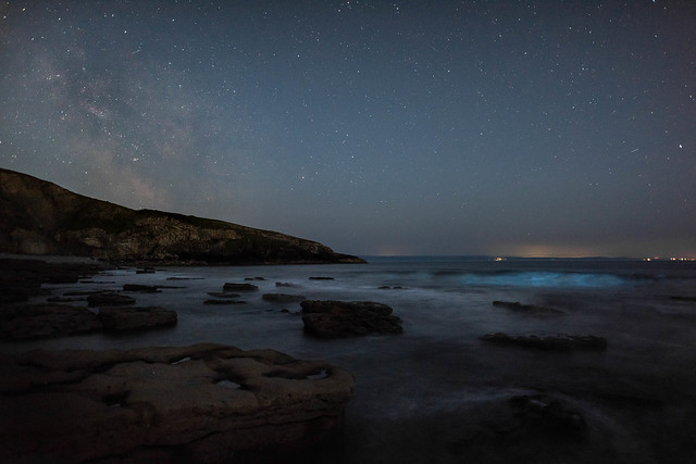 Milkyway & Bioluminescence Plankton - Southerndown Beach - 23-6-22