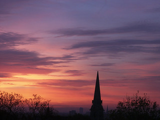 Sunrise over London