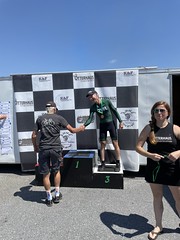 Argyle TT - I'm third and congratulating my pal Fred Wittwer on his 2nd (3.9 seconds faster dang it!)