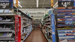 Hernando Walmart, Home Office aisle