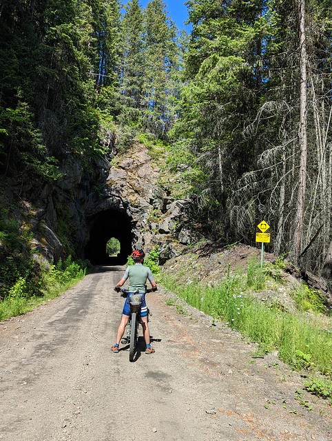 Tunnels and bridges on the rail trail between Castlegar and Grand Forks