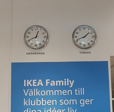 Van Finland naar Zweden = -1
