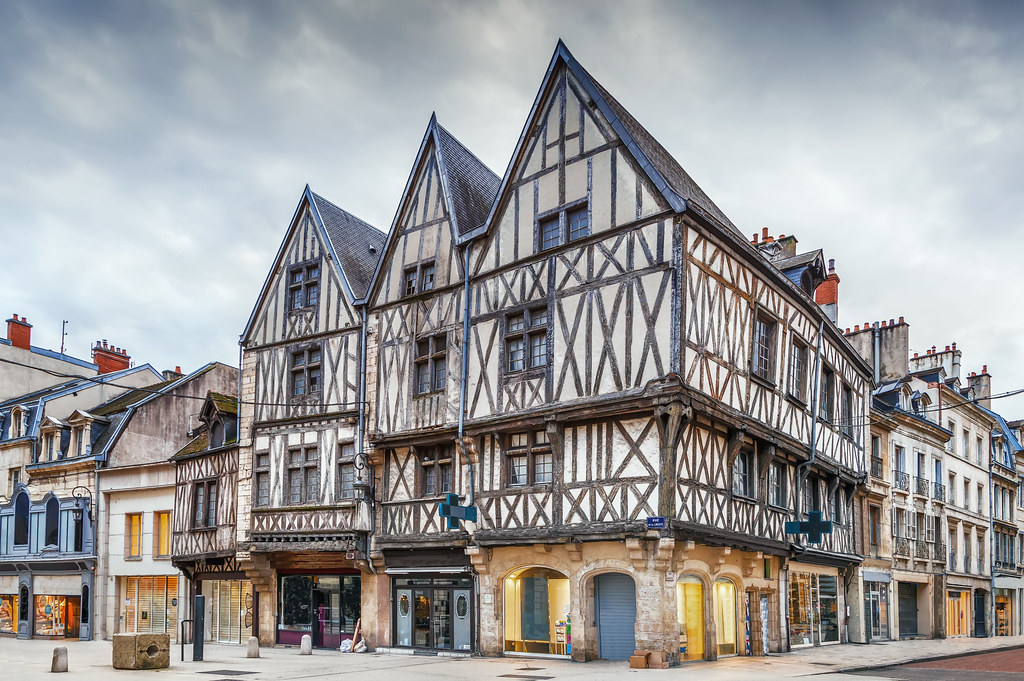 Maisons à colombages, Dijon, France