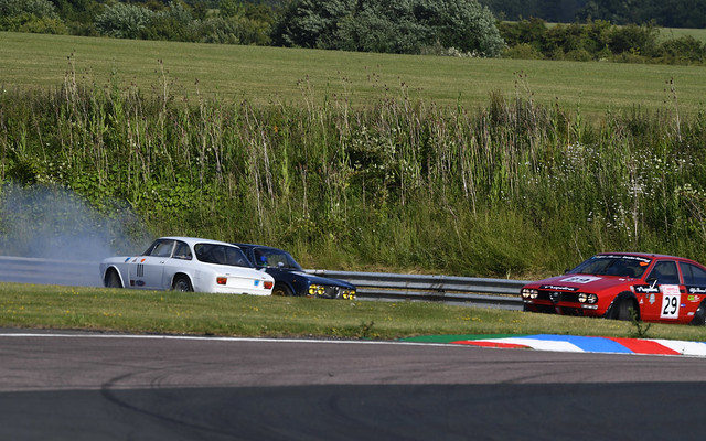The mix-up at the chicane