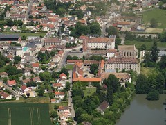 Overview of the town of Juilly, France, from flight Air France 1619 from Frankfurt (FRA) to Paris (CDG) - Photo of Lagny-le-Sec