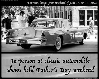 In-person at classic automobile shows held Father's Day weekend