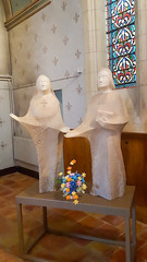 Adele and Chaminade Statue: Church of Ste. Foy, Agen