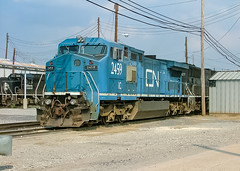 Canadian National CN 2459 (C40=8W) Ex-LMX Johnston Yard Memphis, Tennessee