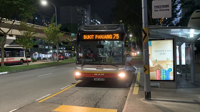 SMRT Buses - MAN NL323F A22 (Batch 3) SMB1480B on Service 75