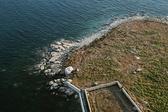 Île Vierge from its lighthouse - Photo of Lampaul-Ploudalmézeau