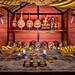 Altar with Khon masks, Phrakhanong, Bangkok.