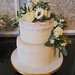 Two Tiered Semi Naked Wedding Cake