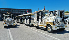 Two tourist trains at Toulon - Photo of Sanary-sur-Mer