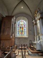 St. Michael window, Sainte-Mere-Eglise - Photo of Joganville