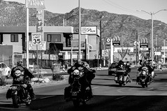 Bikers in Front of Pinon Motel
