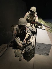 Mannequins pose as 82nd Airborne troopers on D-Day, Airborne Museum, Sainte-Mere-Eglise - Photo of Beuzeville-au-Plain