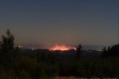 Wildfire in Milo McIver State Park, as seen from our… 