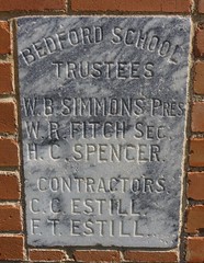 Old Bedford School Cornerstone (Bedford, Texas)