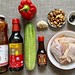 Ingredients for Stir Fried Spicy Chicken & Cucumber
