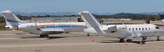 T7-OCH Canadair  Challenger 605 and N47WG - Bombardier Global Express   LYS 180922 - Photo of Heyrieux