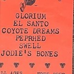 19921031 Glorium, El Santo, Coyote Dreams, Peprhed Flyer. 1992