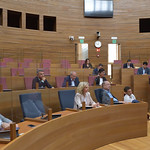 5-10-2022 Delegació del parlament del land alemany de Renània-Palatinat, acompanyada pel cònsol d'Alemanya a València.