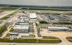 Aerial view of Washington Dulles International Airport Chantilly VA