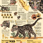 Clouded leopard educational poster
