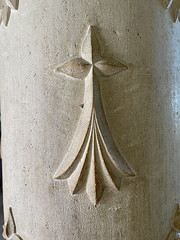 Amboise . Decoration on stone column