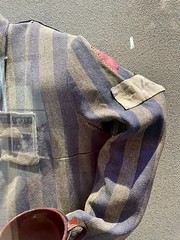 concentration camp uniform from the resistance museum in Limoges